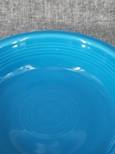 Fiesta Retired Peacock w/glaze skip inside 6 7/8" Classic Rim Cereal Bowl 19 oz - Picture 3 of 8