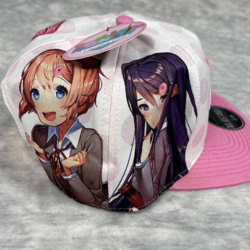 Sombrero Doki Doki Literature Club Snapback Monika Sayori Natsuki Yuri Gráfico DDLC - Imagen 2 de 8