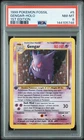 1999 POKEMON FOSSIL 1ST EDITION #5 GENGAR-HOLO PSA 8