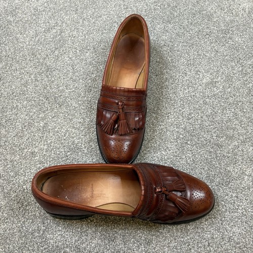 Allen Edmonds Bridgeton Leder Slipper Kiltie Quaste Schuhe Halbschuhe Herren 9 C