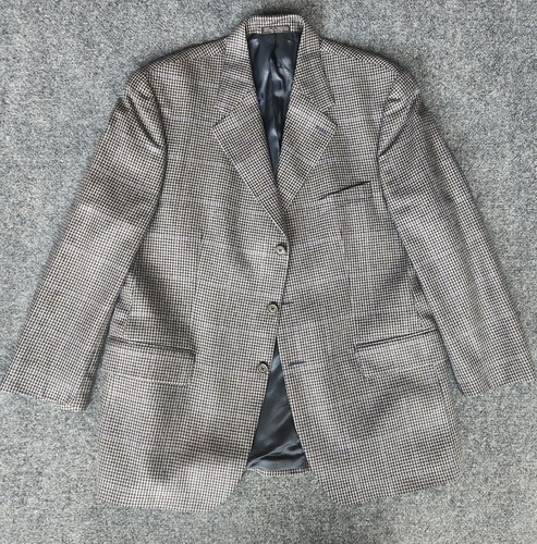 Vintage Chaps Ralph Lauren Sports Coat Blazier 3 Button Men's 46R Silk Wool - Picture 2 of 22