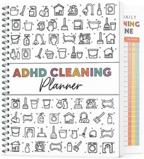 Adhd Cleaning Planner,Cleaning Schedule And Checklist Organizing Notebook Wee