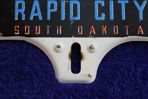 Metal Dinosaur Park Rapid City South Dakota License Plate Topper Sign Badge - Picture 5 of 7