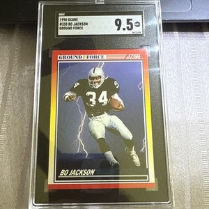 1990 Score #330 Bo Jackson Ground Force BGS 9.5