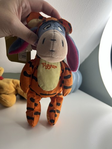 3 X Vintage 2000 Disney Eeyore Winnie The Pooh Tigger Beanie Plush Soft Toys - Picture 6 of 11