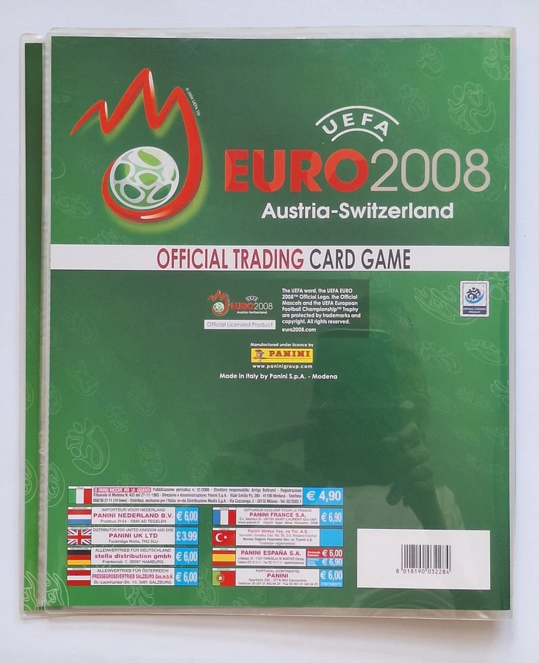 Panini EURO 2008 - Sammelmappe + 20 x Booster Pack Tüte mit je 6 Trading Cards - Bild 4 von 4