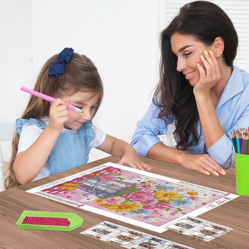 Diamond Painting Kit DIY 5D Full Drill Rhinestone Art for Adults Kids Home Decor - Picture 6 of 7