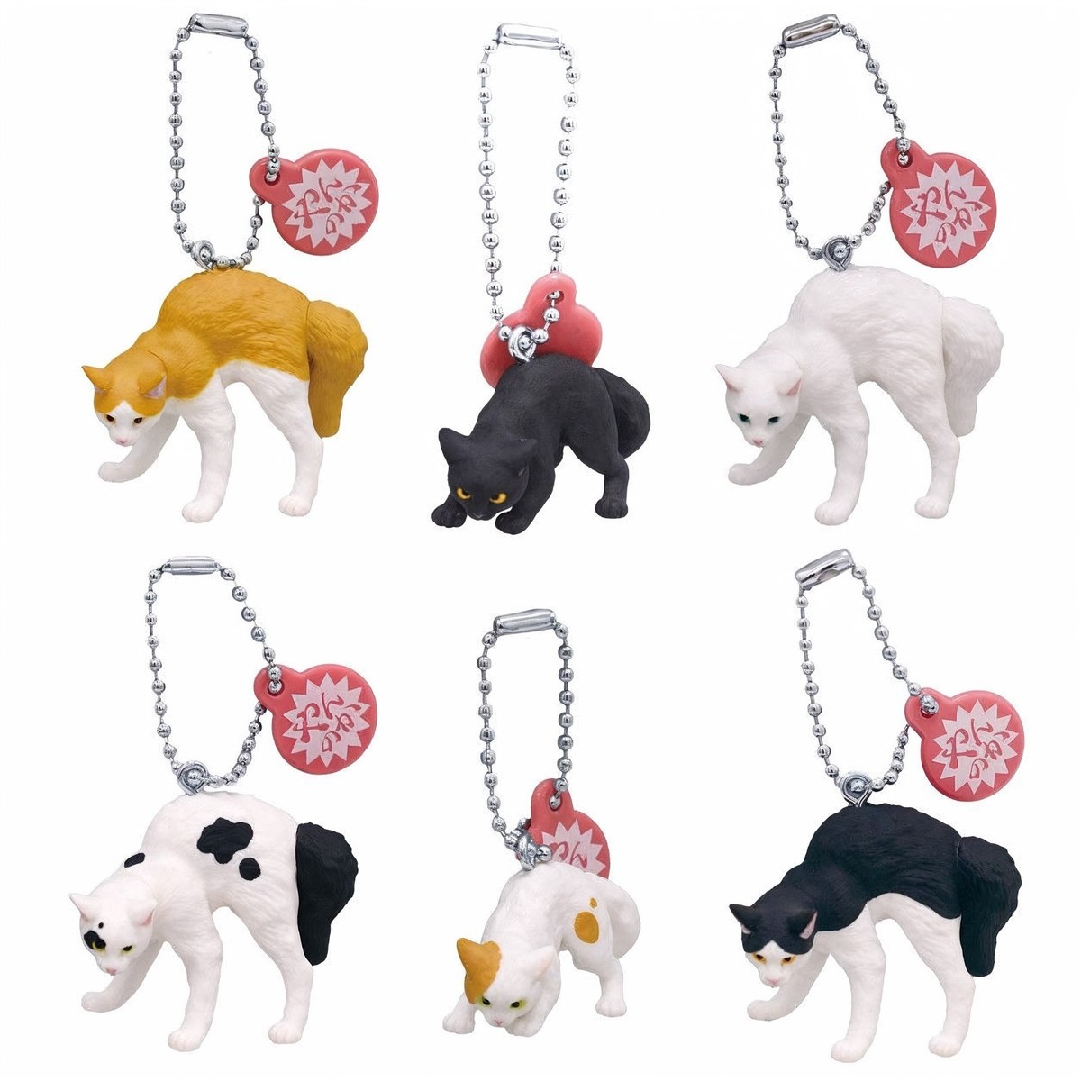 CAT様 リクエスト 3点 まとめ商品 Tarlin Gashapon Angry Cat Keychain Japan Capsule Toy Figure 1