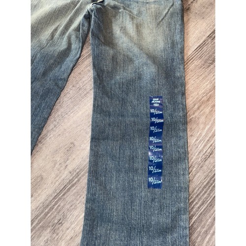 GAP Denim Jeans Girls Size 10 Slim Straight Leg Adjustable Waist Stretch NWT - Picture 7 of 8