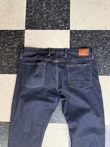 GAP 1969 Kaihara Japanese Selvedge Dark Denim Jeans Mens 38x36 Slim - Picture 11 of 11