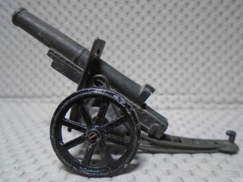 Cannone militare giocattolo vintage Tootsie WW1 WW2 MADE IN U.S.A. LUNGO 3,5" - Foto 3 di 5