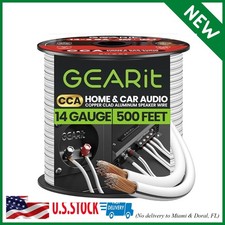 14AWG Speaker Wire, GearIT Pro Series 14 AWG Gauge Speaker Wire Cable 500 Feet