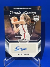 2024-25 PANINI UCONN NIL ALLIE ZIEBELL AUTO PRIVATE SIGNINGS AUTOGRAPH #AZ