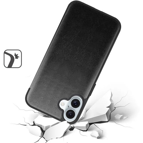 Funda para iPhone 16 Plus 6,7 pulgadas Cuero PU Vista Ventana Solapa Cubierta + Vidrio Templado - Imagen 3 de 3