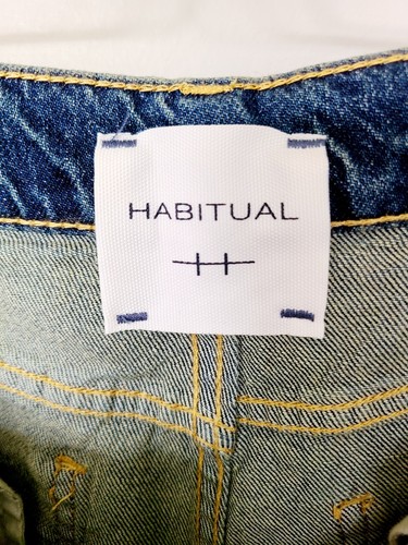 Neu mit Etikett Habitual Denim Jeans Denver hoher Bund weites Bein Y2K-Stil - Bild 3 von 7