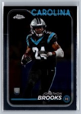 Jonathon Brooks 2024 Topps Chrome #216 Carolina Panthers RC
