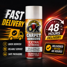 Strong As An Ox 500ml Carpet Spray Adhesive Extra Strong Multi-Purpose Glue