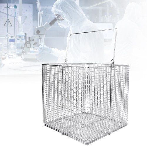 200 x 200 x 200 mm Edelstahl Instrumenten Sterilisation Korb Gehäuse Neu - Bild 1 von 9