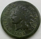 US 1865 Indian Head Cent  **