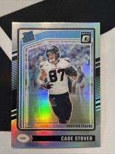 CADE STOVER 2024 DONRUSS OPTIC RATED ROOKIE SILVER PRIZM #218 RC HOUSTON TEXANS