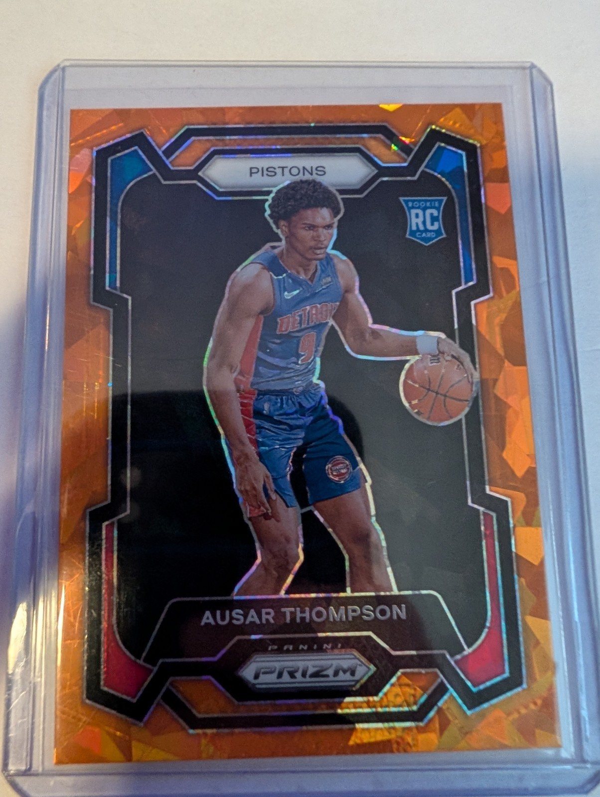2023-24 Panini Orange Cracked Ice Prizm Ausar Thompson Rc #178