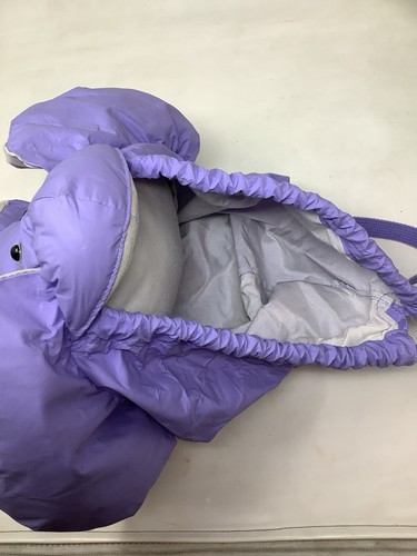 Mochila Bolso de Mano Zany Zoo Dover Vintage Elefante Púrpura Raro Difícil de Encontrar En Muy Buen Estado - Imagen 3 de 9