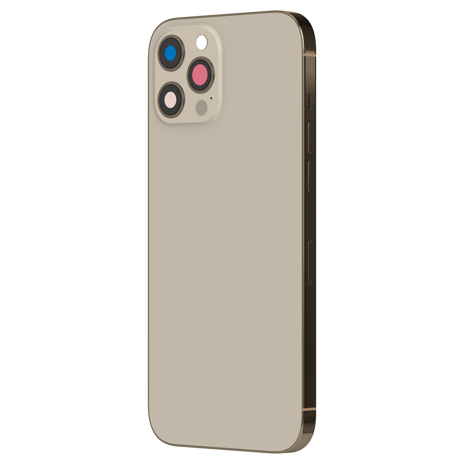 Vitre arrière iPhone 12 Pro beige pour réparer un châssis fissuré