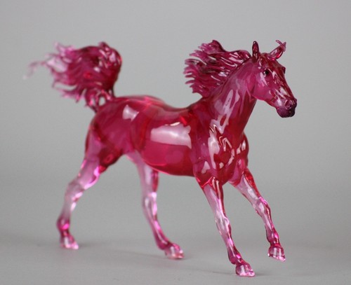 Pink W/Hidden Hearts The Only Lady Clearware (Breyer Stablemate Scale) ASB - Picture 3 of 4