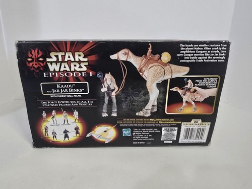 Star Wars Kaadu und Jar Jar Binks Phantom Menace Episode I Actionfigur Neu in OVP - Bild 3 von 5