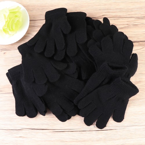 12 Pair Toddler Boys Gloves Kids Thick Warm Winter Knitted Mittens - Picture 6 of 11