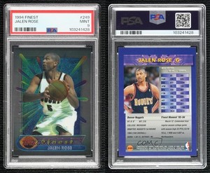 1994-95 Topps Finest Jalen Rose #249 PSA 9 MINT Rookie RC