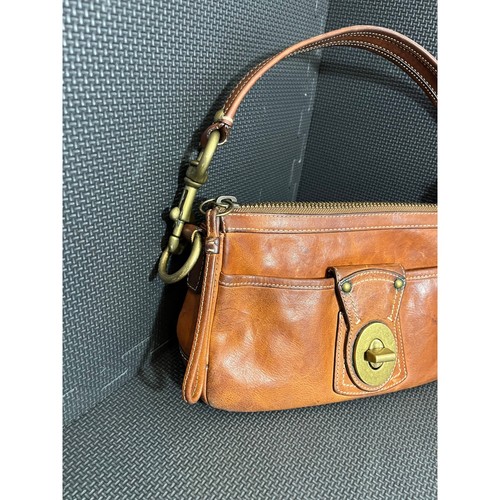 COACH 65th Anniversary Legacy Vachetta Whiskey Leather Turnlock Bag Purse 10326 - Bild 3 von 16