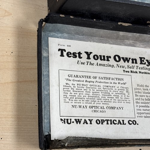 Vintage Nu-Way Optical New Self Testing Kit - Bild 19 von 21