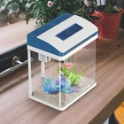 Vimvins Betta Fish Tank 2 Gallon Glass Aquarium Starter Kit