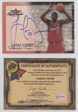 2000-01 Fleer Tradition Autographics Lamar Odom Auto