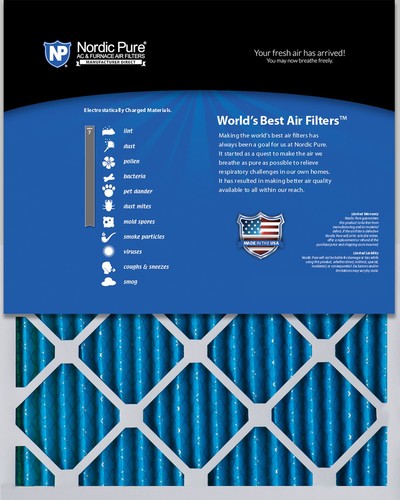 12x20x1 (11_1/2x19_1/2) Pleated MERV 7 Air Filters 6 Pack - Picture 2 of 7