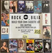 $1 & UP  80s 90's POP R&B ROCK CASSETTE BUY $25 GET FREE SHIPPING BUILD YOUR LOT