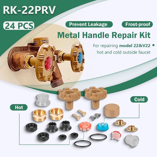 for Woodford Model 22 and V22 Outdoor Wall Faucets RK-22PRV Repair Kit - Picture 6 of 12