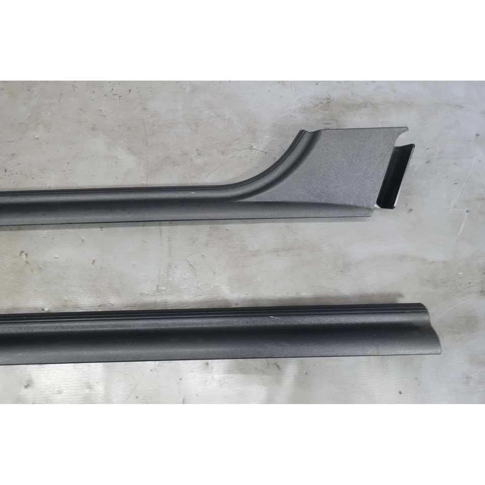 BMW E36 92-99 serie 3 cupé 2 puertas alfombra interior cubierta de alféizar de entrada negro OEM Foto 4 de 4