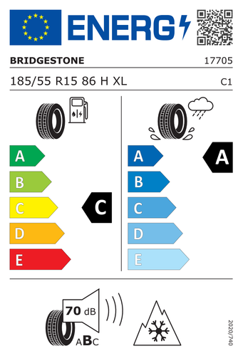TYRE WINTER BRIDGESTONE 185/55 R15 86H BLIZZAK LM-005 XL - Picture 2 of 5