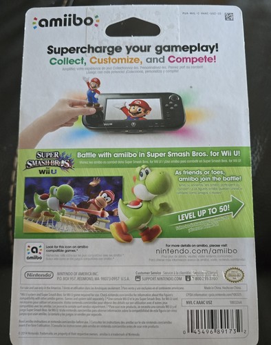 Yoshi Amiibo Super Smash Bros. Nintendo nuovo venditore USA spedizione veloce ottime condizioni - Foto 3 di 5