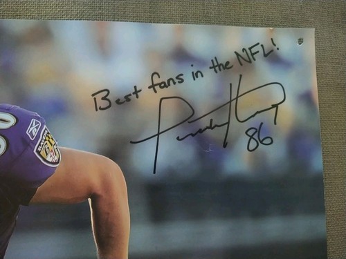 #86 Todd Heap Baltimore Ravens Football Signed M & T Poster 2008 - Picture 2 of 6