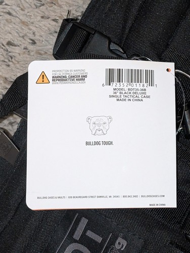 Bulldog Deluxe Tactical Rifle Case Fits Single Rifle 36" w Pack Straps BDT35-36T - Bild 3 von 11