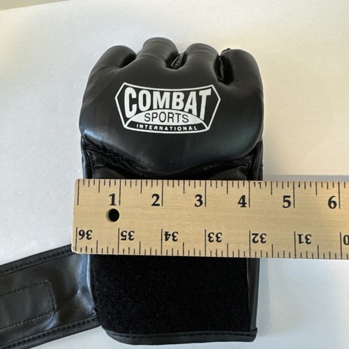 Sports Pro Style MMA Gloves Unisex XL Black Combat Sports International - Picture 18 of 21