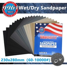9"x11" Wet/Dry SANDING SHEETS Silicon Carbide Waterproof Sandpaper 60-10000 Grit