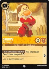 Grumpy Bad-Tempered 10/204 Rise of the Floodborn Disney Lorcana 009869