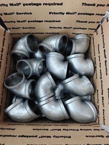Lot of 25 2 Inch Elbows Galvanized Steel