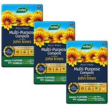 Westland Multi-Purpose Compost with John Innes - Peat Free 3x25L + Topline Card 0.40 per litre