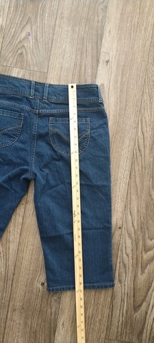 Baccini Womens 12 Dark Wash Mid Rise Flap Pocket Denim Jean Shorts JC SIZE 12P - Picture 11 of 13