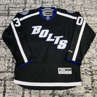 2015 Tampa Bay Lightning Bolts NHL Hockey Jersey #30 Ben Bishop Small  Reebok - Main Image